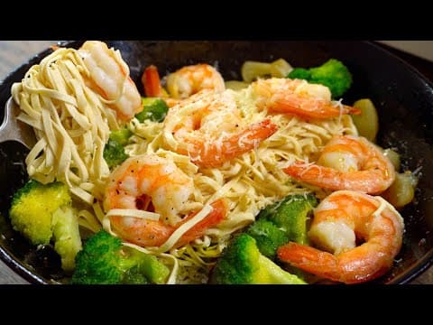 두부면 새우 파스타. 다이어트도 맛있게 하세요!