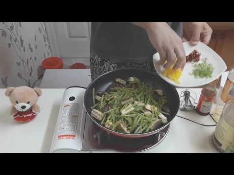 강쉪:) 반찬 만들기 / 들깨향 솔솔~ 고구마순 가지 나물(볶음) 만들기 / Sweet potato finish,eggplant stir-fry