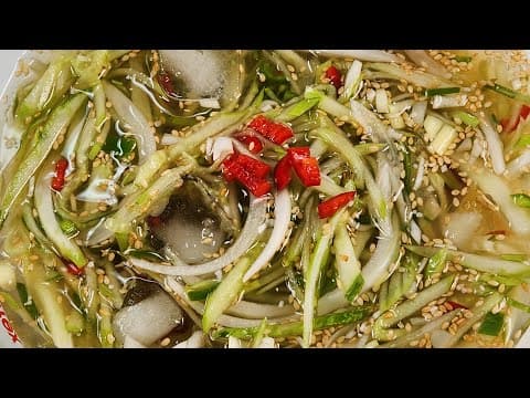 매일 먹어도 질리지 않아요❗🥶뼛속까지 얼려버리는 시원 아삭 감칠맛 폭발 오이냉채 오이냉국