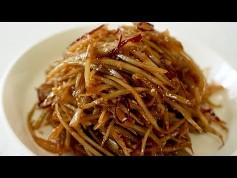 국민반찬 우엉조림 쫀득하고 반지지르르 윤기나는 비결