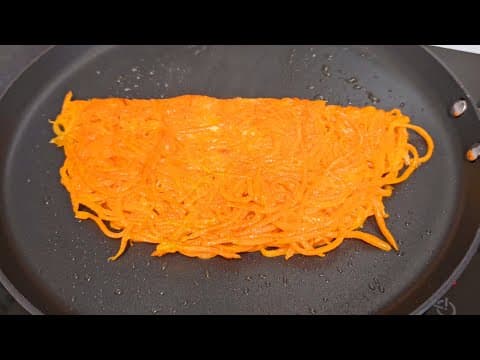 기름진 음식이 땡길 땐...밀가루, 물, 계란없이 당근 1개로 이렇게 드세요!! 염증 해독에도 좋아요👍