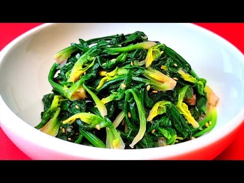 시금치나물 정말 간단하고 맛있게 무치는 비밀재료는?