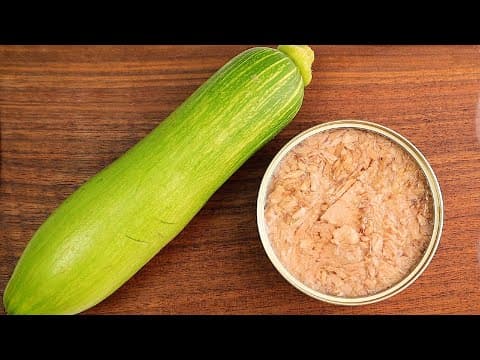 애호박과 참치는 이렇게 드세요! 간단하면서 새로운 애호박 요리👍