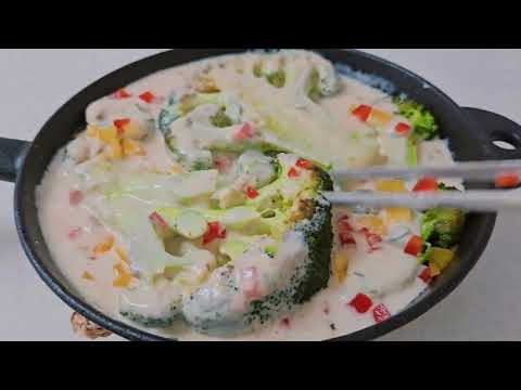 브로콜리는 밥대신 이렇게 드세요!! 뱃살이 쭉쭉 빠지는데 매일 먹어도 맛있어요 (ft. 브로콜리구이 샐러드,그릭요거트 땅콩버터 드레싱)