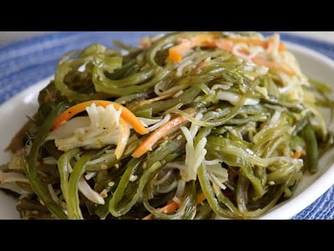 가족들이 또 해달라고 성화입니다~ 👍  미역줄기볶음이 요리가 됩니다. 강쉪