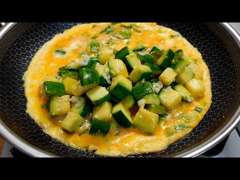 아침 대신 애호박과 계란을 이렇게 드세요! 너무 맛있는데 살도 빠져서 요즘 매일 만들어요 👍다이어트 식단😋 Zucchini Recipe