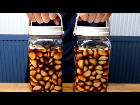 마늘장아찌에 "이것"만 넣으세요 짜지 않고 아삭아삭 합니다