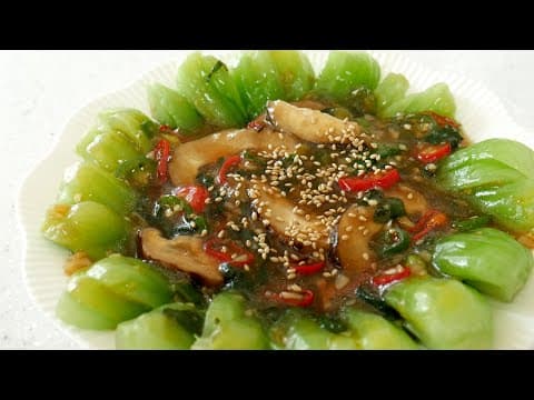 5분이면! 고급진 초간단 반찬 굴소스청경채