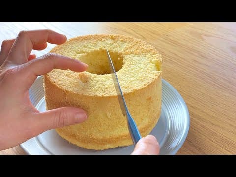 계란 3개로 폭신폭신 부드러운 시폰 케이크 만들기 🥞 | chiffon cake