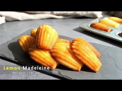 다이어트 간식, 레몬 마들렌, KETO Lemon Madeleine (No Sugar, Gluten Free, 糖質制限, 키토, 저탄고지, 저탄수, 당질제한)