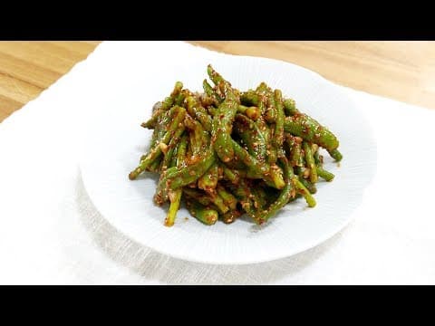 마늘쫑 꽈리고추 찜