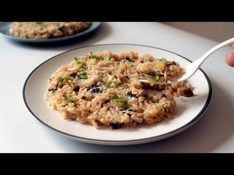 [과학적인 설명] 건강하고 맛있는 버섯 리조또, 다이어트 식단