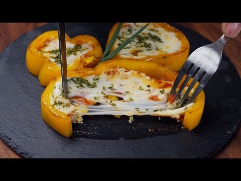 초간단 간식 만들기 :: No 밀가루! 다이어트 미니 피자 :: 파프리카 계란 피자