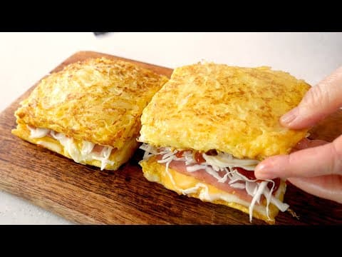 양배추로만 만든 토스트. 식빵 없이 맛은 더! 맛있다.