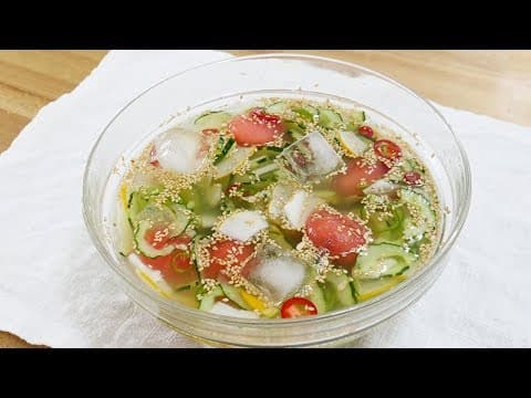 참외 오이냉국 ( oriental melon with Chilled Cucumber Soup )