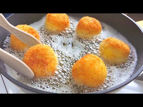 이곳이 바로 이탈리아, 이탈리아식 주먹밥 게살 아란치니 만들기 : 라이스크로켓 : Crab meat Aranchini.