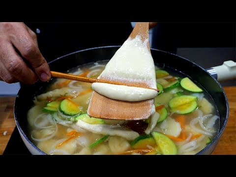 주걱을 준비하세요! 이렇게 간단한 감자수제비는 처음입니다