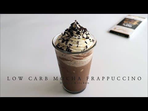 살빠지는 음료, 다이어트 모카 프라푸치노, 카페모카, Low Carb Mocha Frappuccino, KETO Drink, LCHF Recipe, 키토음료, 간헐적단식 식단