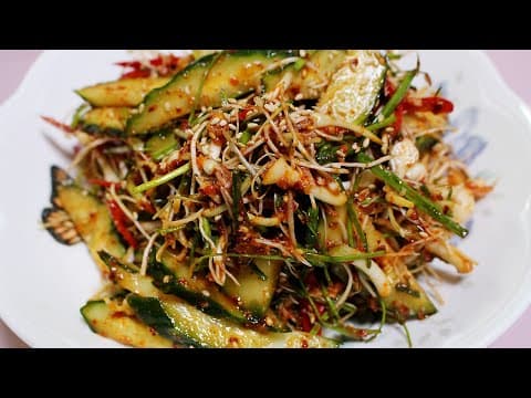 달래무침 황금레시피 -오이와 함께 무치는 아삭하고 상큼한 오이달래무침 레시피