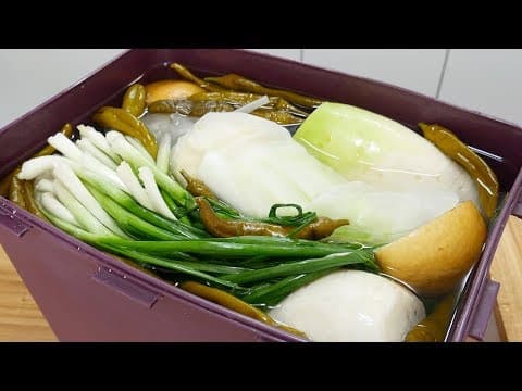 겨울 동치미 ( Korean radish water kimchi )