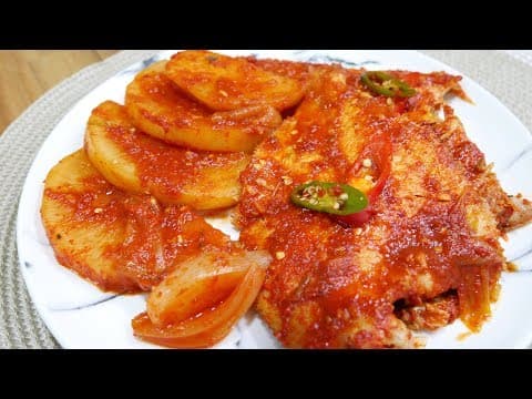 가자미무조림 ( Braised Sole )