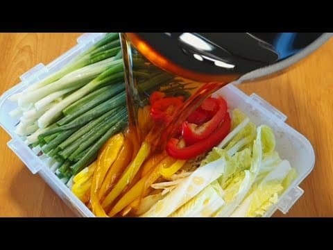 봄에는 무조건 이렇게 준비하세요~짜지 않고 맛있어서 매일 먹어도 질리지 않어요! 봄에 먹으면 더 좋은 채소 장아찌, 채소 피클👍