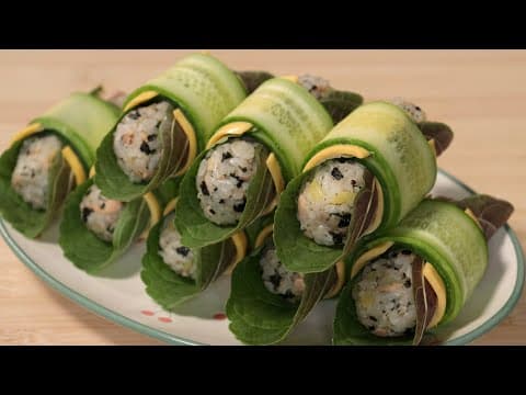 오이 이렇게 싸면 김밥 안 부러워요! 아삭함이 10배 더 맛있어요~ 한끼 식사로 이만한 게 없습니다