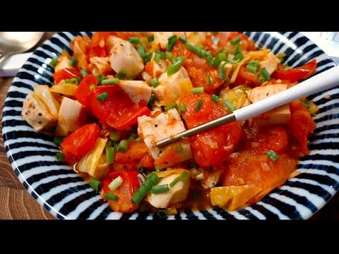 저녁에 밥 대신 토마토는 이렇게 드세요! 10분만에 간단하고 맛있는 영양만점 다이어트 레시피👍다이어트 식단