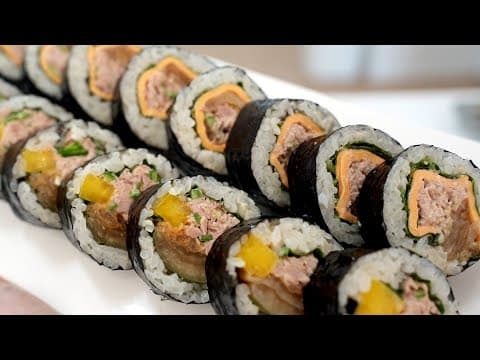 맛보는순간 모두가 맛있다~난리나는 우리집 '김밥'❗ (gimbap, Rice Rolls in Laver, kimchigimbap, chamchigimbap ENG/JP SUB)