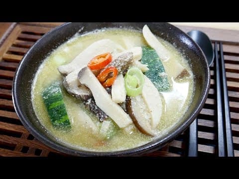 버섯들깨탕 ( Mushroom perilla Soup )