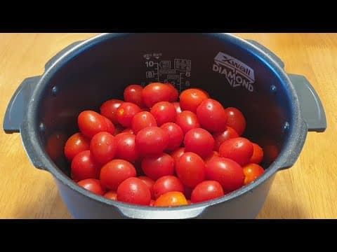 시들시들한 토마토는 전기밥솥에 넣으세요!! 한 솥 가득 만들어도 남아나질 않아요~~