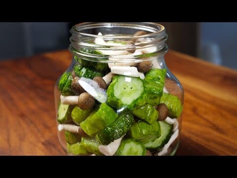 초간단 피클 만드는 방법 (4K)