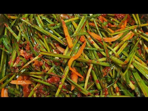 삼겹살 구울 때 꼭 옆에 두세요❗️피로회복은 기본, 삼겹살과 궁합 최고인 부추김치 #kimchi