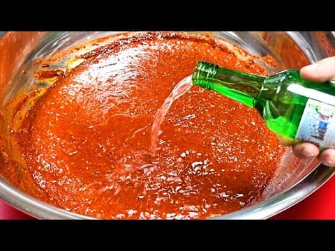 고추장에 소주를 넣으면 놀라운 결과가 일어납니다