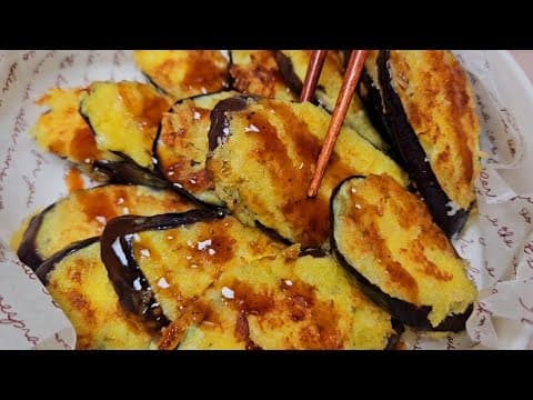 반죽없이 초간단 가지전 이렇게 만들어 보세요🍆가지를 안 좋아하는 가족들도 앉은 자리에서 순삭해요