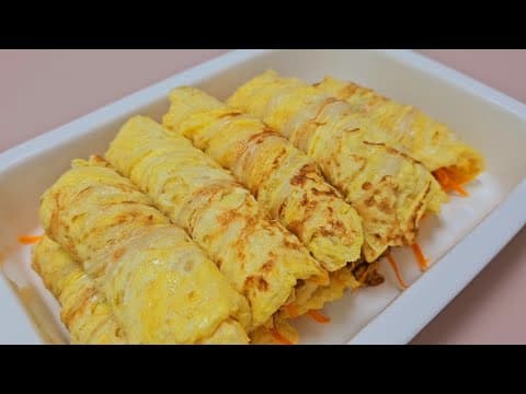 알배추와 당근 있다면 김밥처럼 돌돌 말아 드셔보세요🥬🥕 든든하면서 속도 편안합니다