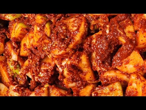 설탕 대신 ”이것“을 넣어요❗️ 달큰 시원 아삭 매콤한 석박지 섞박지