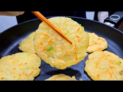 두부와 감자로 전을 부쳐보세요. 순식간에 사라집니다