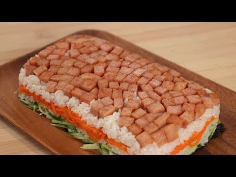 스팸을 남아 있는 밥으로 이렇게 드세요!  다른 반찬 필요없이 너무 맛있어요👍