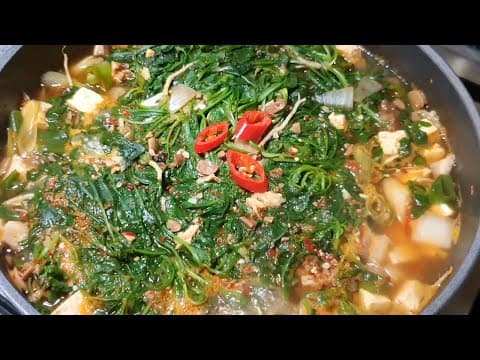 냉이된장찌개 황금레시피 - 어린 냉이를 듬뿍 넣은 초간단 된장찌개 만들기
