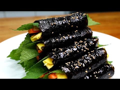 "꼬마김밥" 이렇게 만들면 눈 깜짝할 사이에 사라집니다