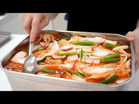 더운 여름엔 💚시원한 알배추물김치💚만 있으면 속이 바로 시원~