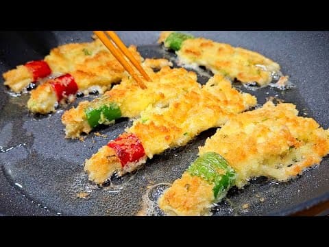 팽이버섯에 이 가루를 뿌리세요 고소하고 바삭바삭 합니다