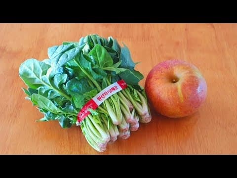시금치와 사과를 아침밥 대신 이렇게 드셔보세요! 영양 가득한 시금치 사과 요리👍💯