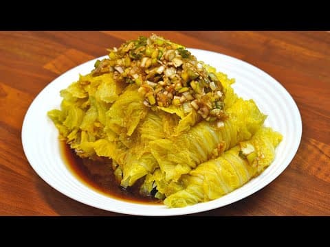 저녁에 밥대신 배추를 이렇게 먹었더니 살도 안찌고 맛있어서 가족들이 건강해요! 배추요리, 오리엔탈소스 만드는법