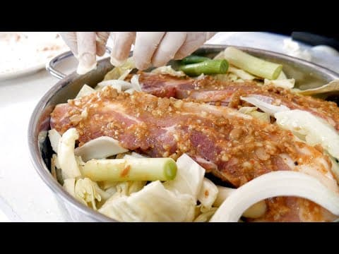 가족들과 수육! 보쌈 이제는 물 없이 '된장' 발라주세요.