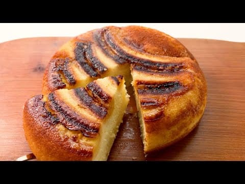 바나나 2개와 달걀 1개로 바나나 케이크/ 모두가 감탄하는 노오븐 베이킹 간단요리