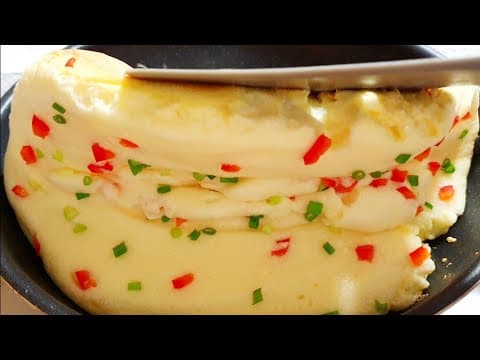 계란 3개만 준비하세요! 계란찜보다 10배 폭신한 계란요리. 아침식사로도 좋아요👍수플레 오믈렛/souffle omelette