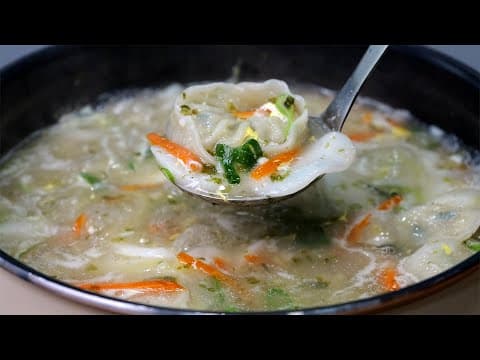 "떡만두국" 터지지 않게 끓이는 비법 알려드립니다