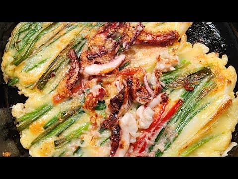 막걸리는 꼭 미리 준비하세요❗바삭바삭 해물파전 만들기 | 파전 맛있게 만드는 법